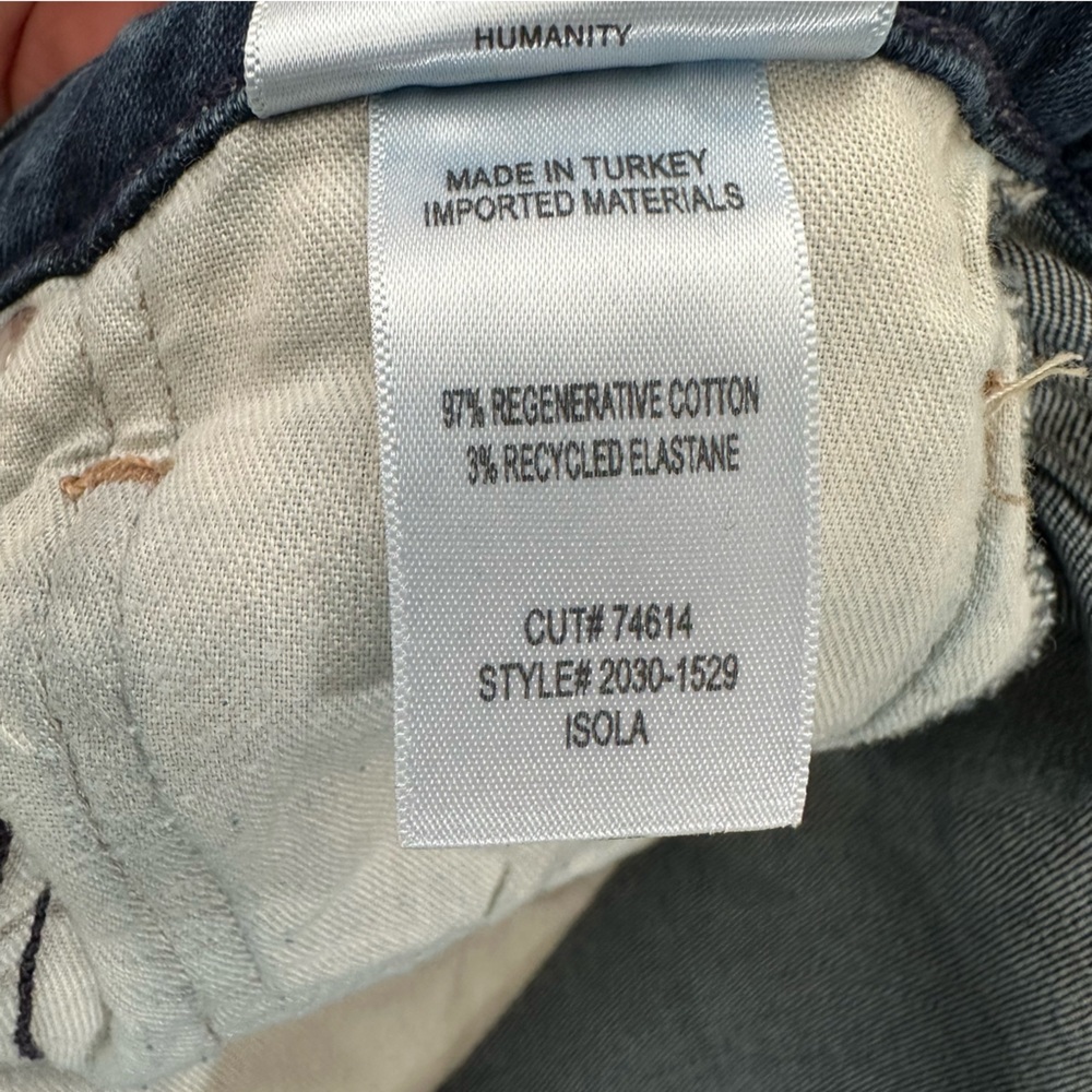 Citizens of Humanity Isola Cropped Jeans Medium Wash‎ Raw Hem Women’s Size 28 - Picture 11 of 12